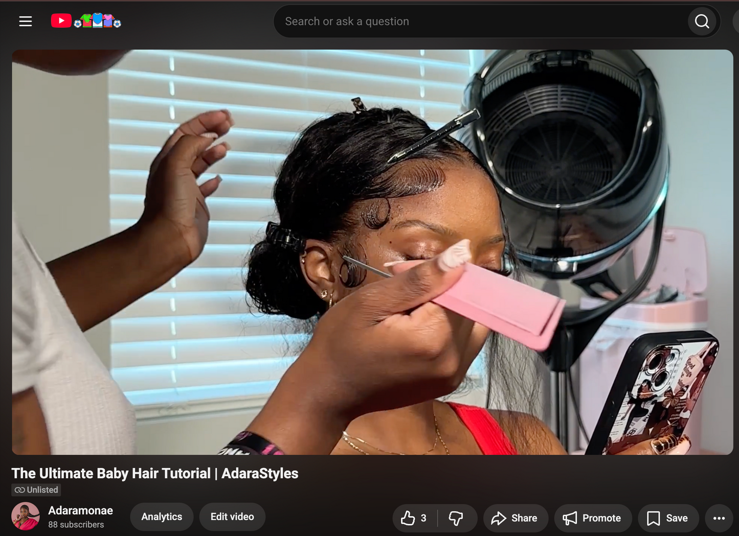The Ultimate Baby Hair Tutorial
